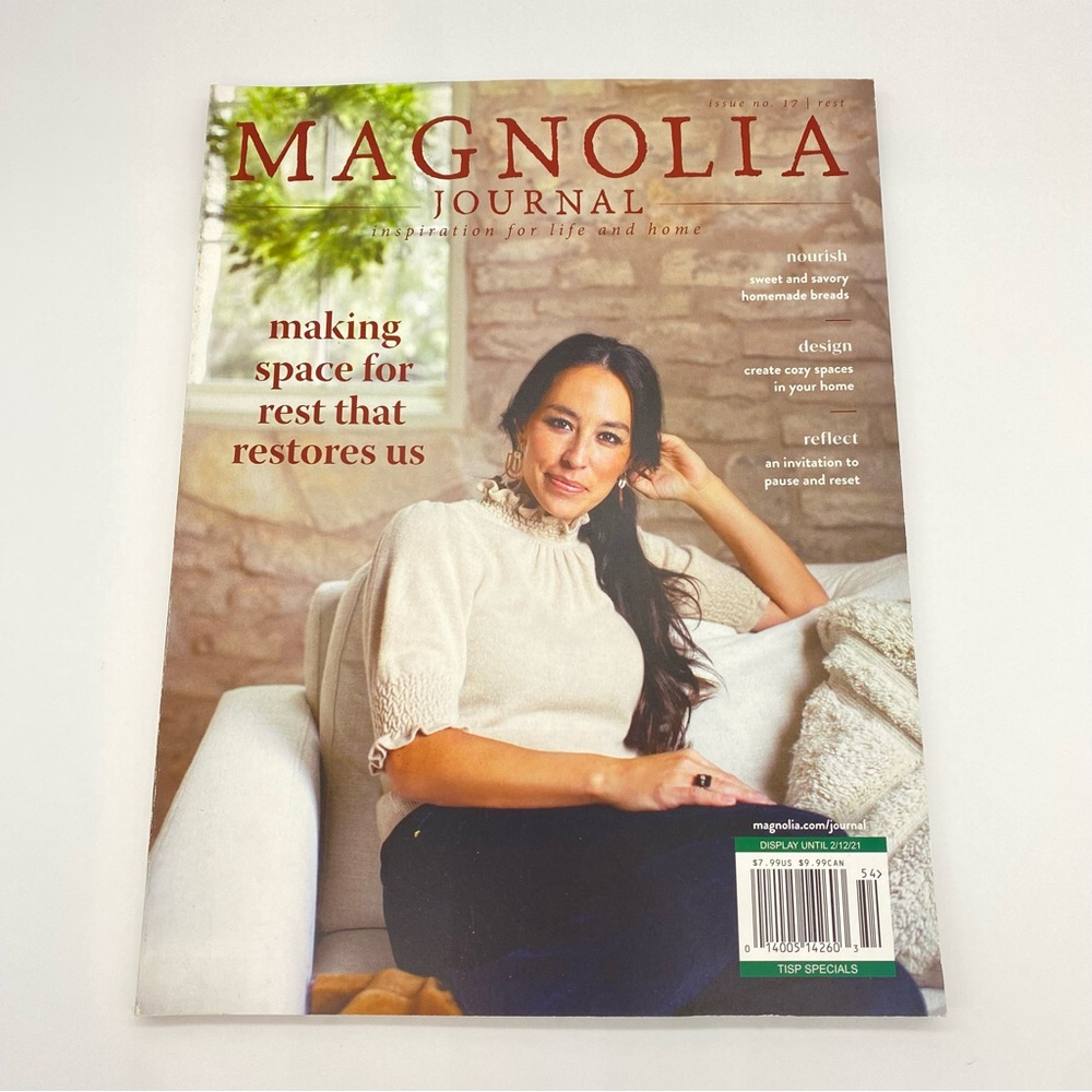 Magnolia Journal Magazine Inspiration for Life and Home Issue Number 17 Rest